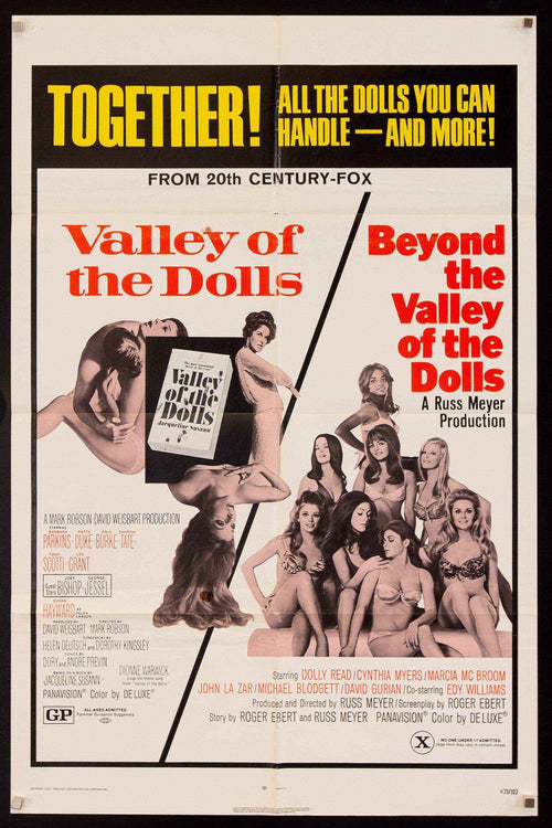Valley of the Dolls/Beyond the Valley of the Dolls Original Vintage Movie Poster