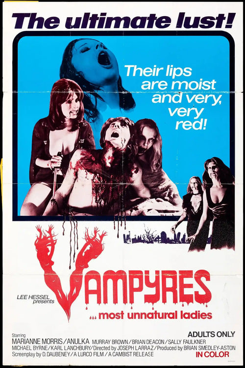 Vampyres (Las Hijas De Dracula) Original Vintage Movie Poster