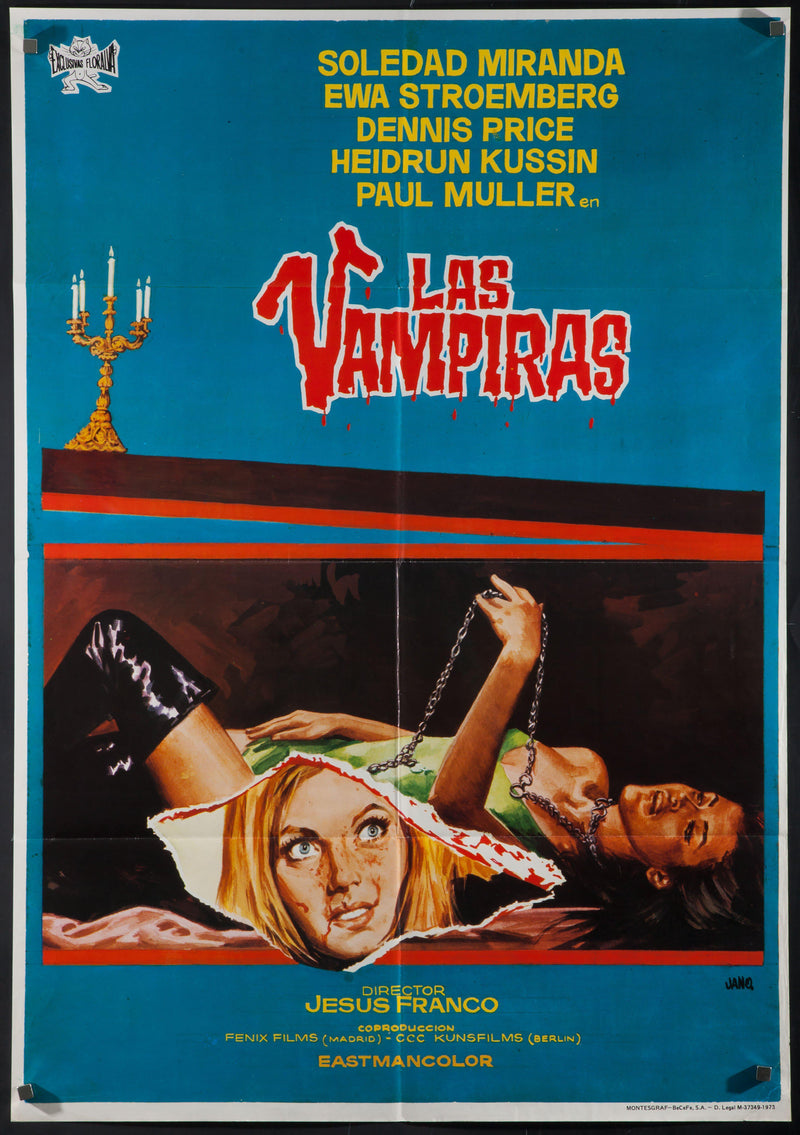 Vampyros Lesbos 1 Sheet (27x41) Original Vintage Movie Poster