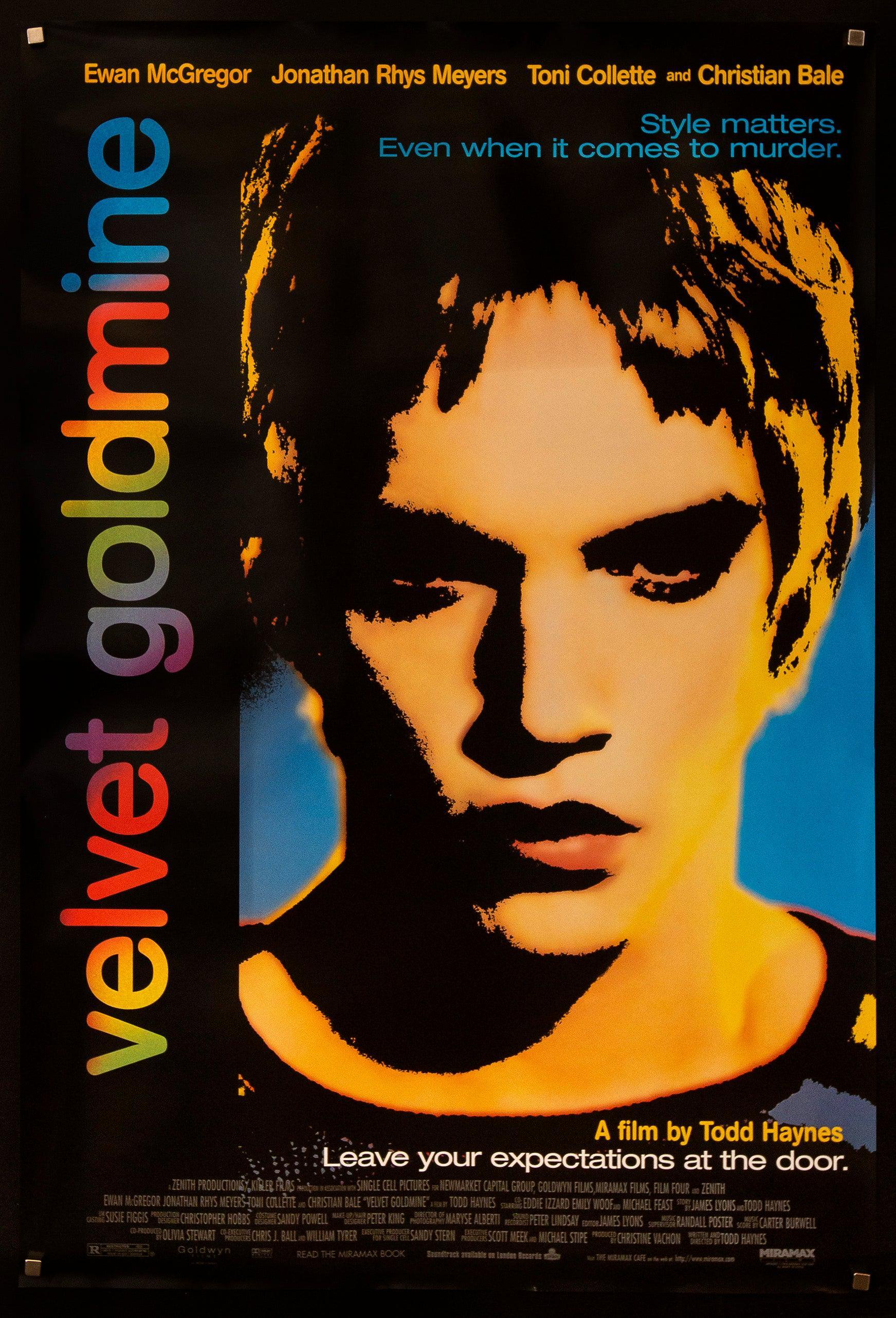 ベルベット・ゴールドマイン　USオリジナル映画ポスター Velvet Goldmine Movie Poster 1998 1 Sheet (27x41)