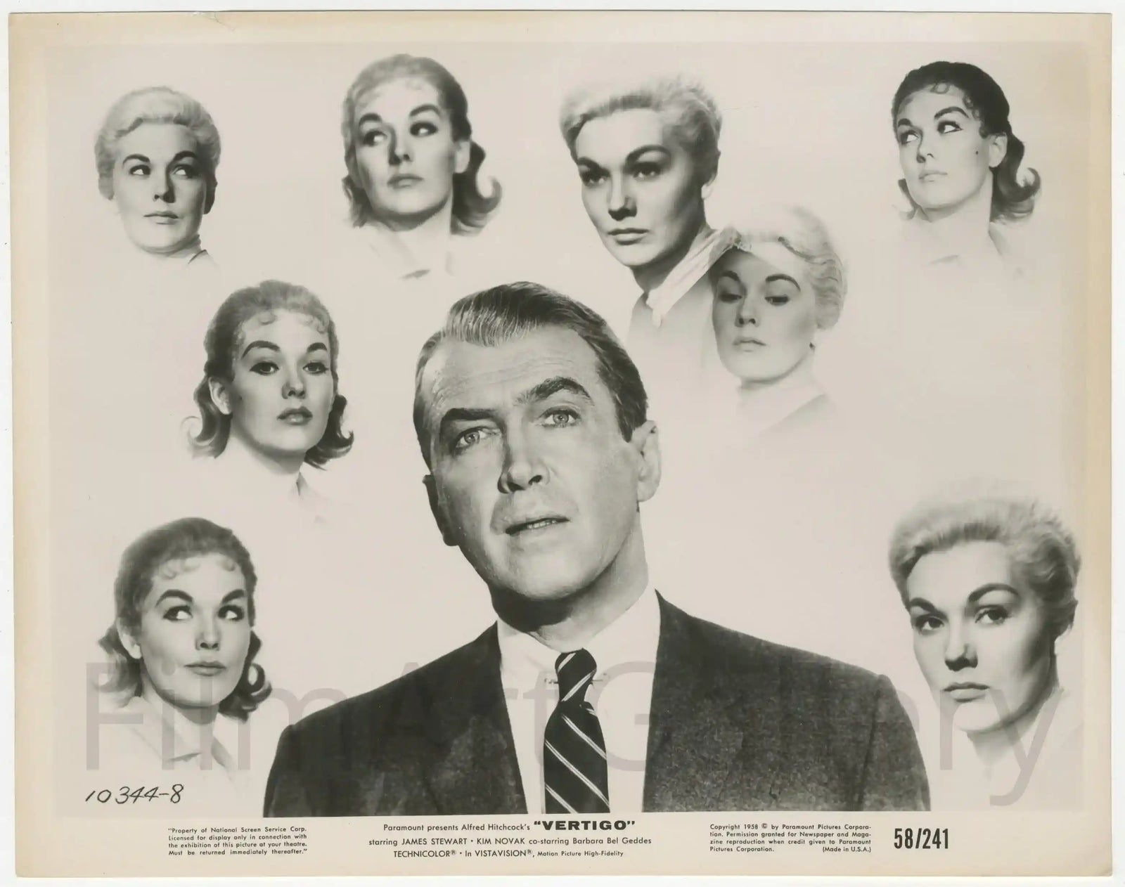 Vertigo Original Vintage Movie Poster