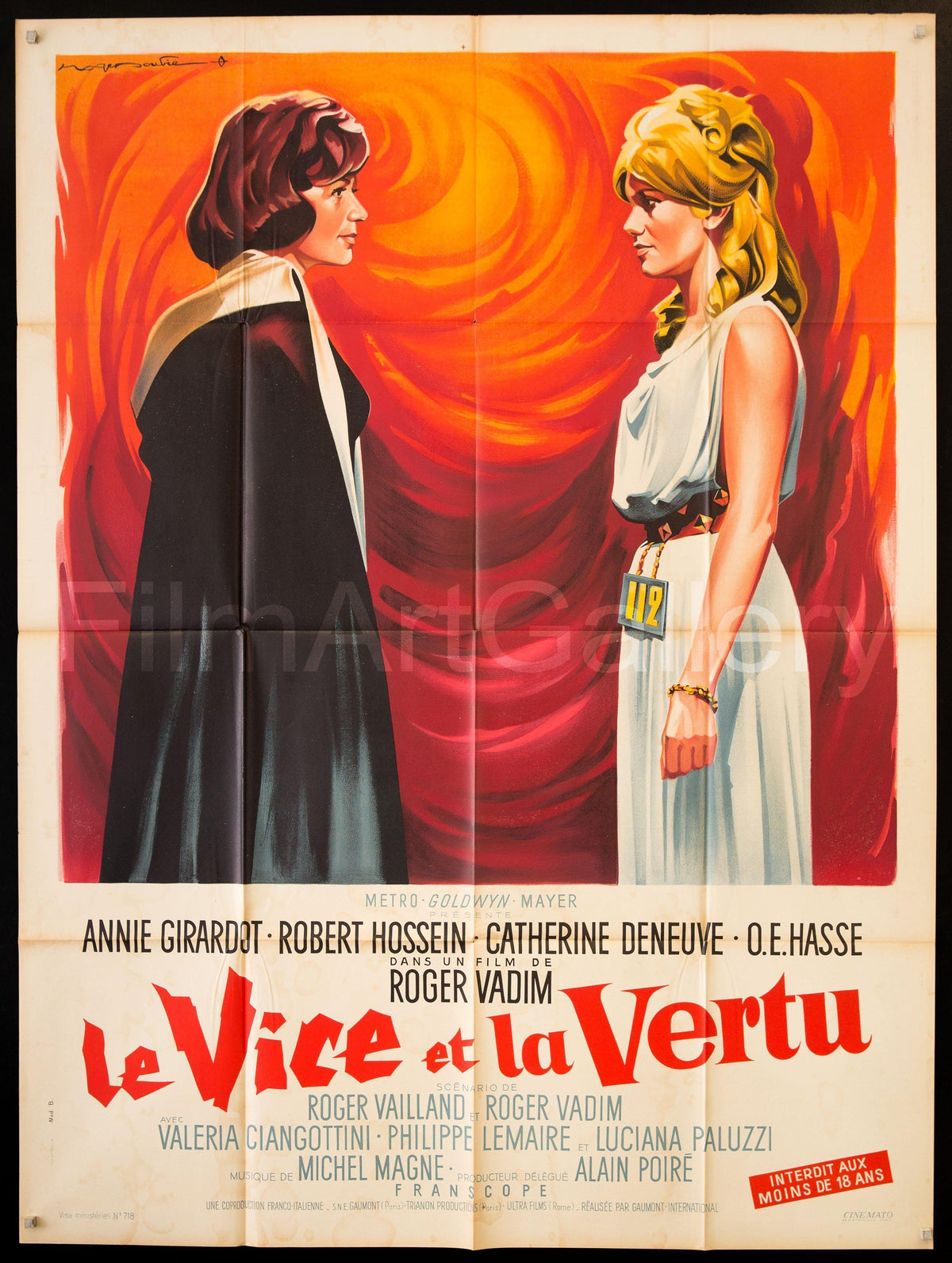 Vice and Virtue (Le Vice et La Virtu) French 1 panel (47x63) Original Vintage Movie Poster