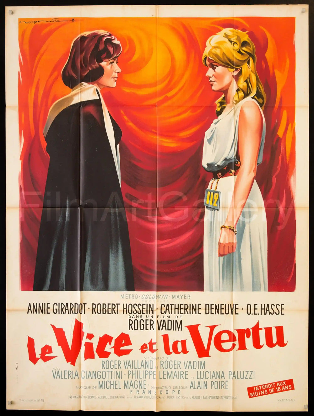 Vice and Virtue (Le Vice et La Virtu) Original Vintage Movie Poster