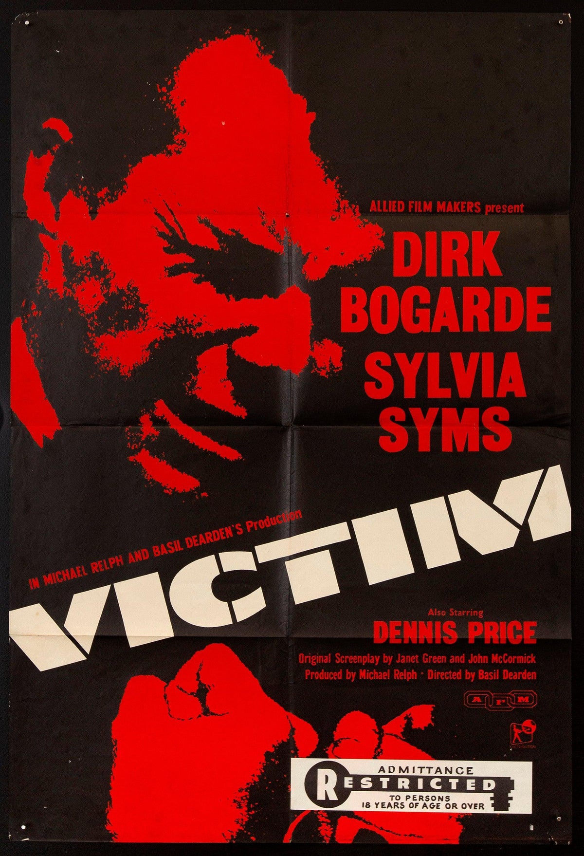 Victim 1 Sheet (27x41) Original Vintage Movie Poster