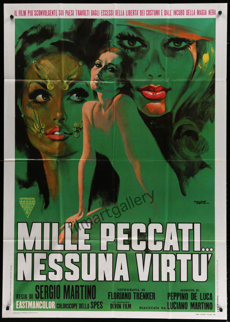 Wages of Sin (Mille Peccati Nessuna Virtu) Italian 2 foglio (39x55) Original Vintage Movie Poster