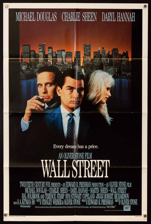 Wall Street Original Vintage Movie Poster