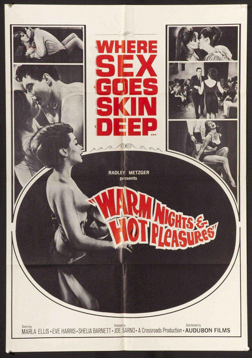 Warm Nights and Hot Pleasures Original Vintage Movie Poster