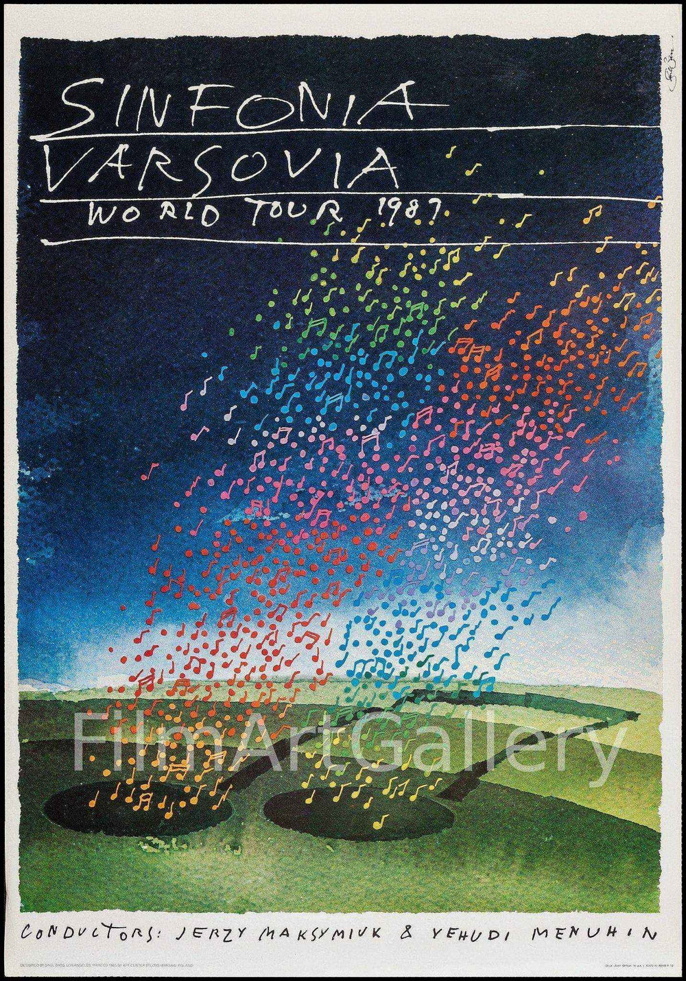 Warsaw Symphony (Saul Bass) Original Vintage Movie Poster