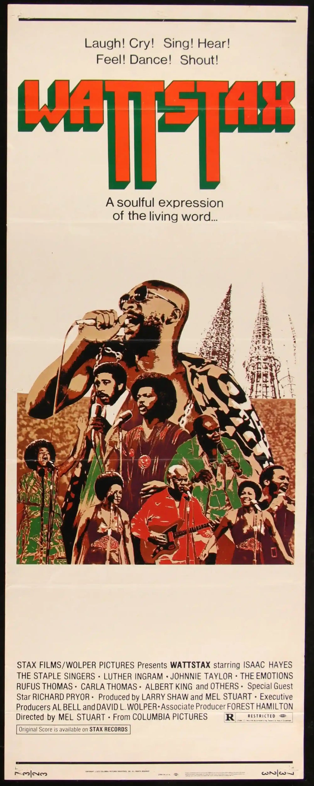 Wattstax Original Vintage Movie Poster