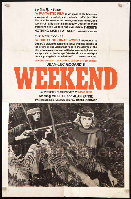 Weekend (Week End) Original Vintage Movie Poster