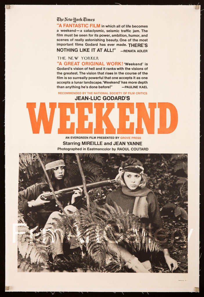 Weekend (Week End) Original Vintage Movie Poster