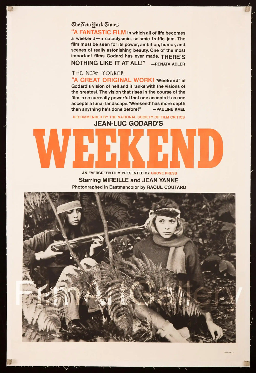 Weekend (Week End) Original Vintage Movie Poster