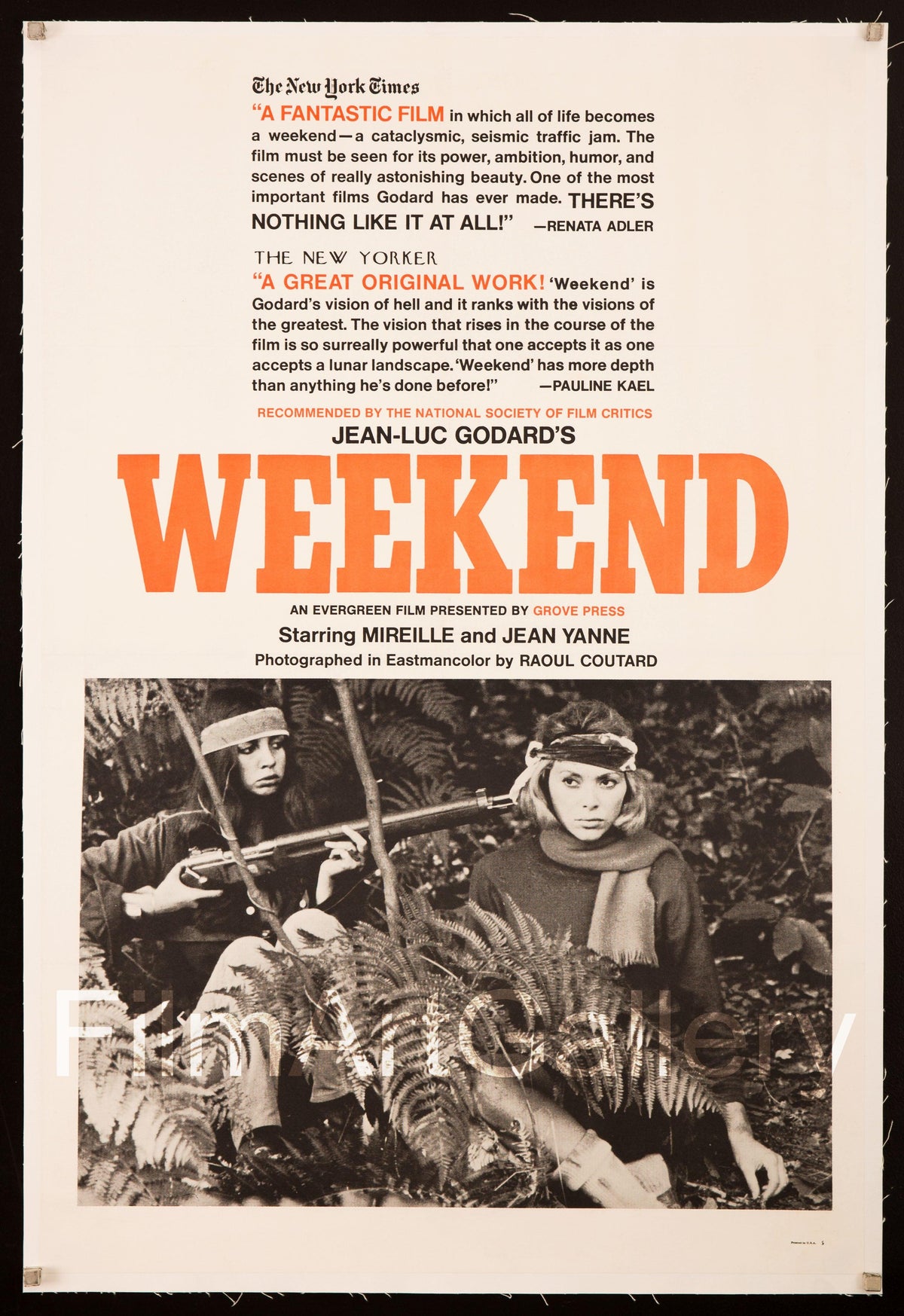 Weekend (Week End) Original Vintage Movie Poster