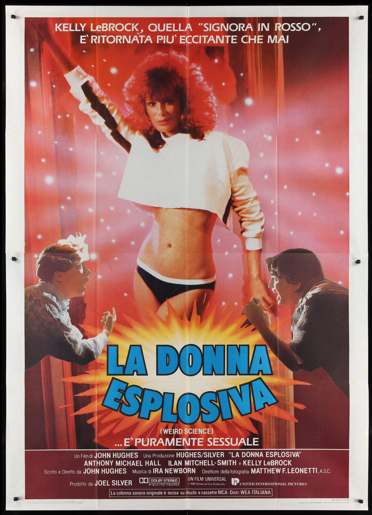 Weird Science Italian 4 Foglio (55x78) Original Vintage Movie Poster