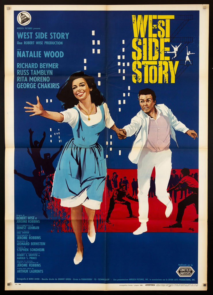 West Side Story Italian 2 foglio (39x55) Original Vintage Movie Poster