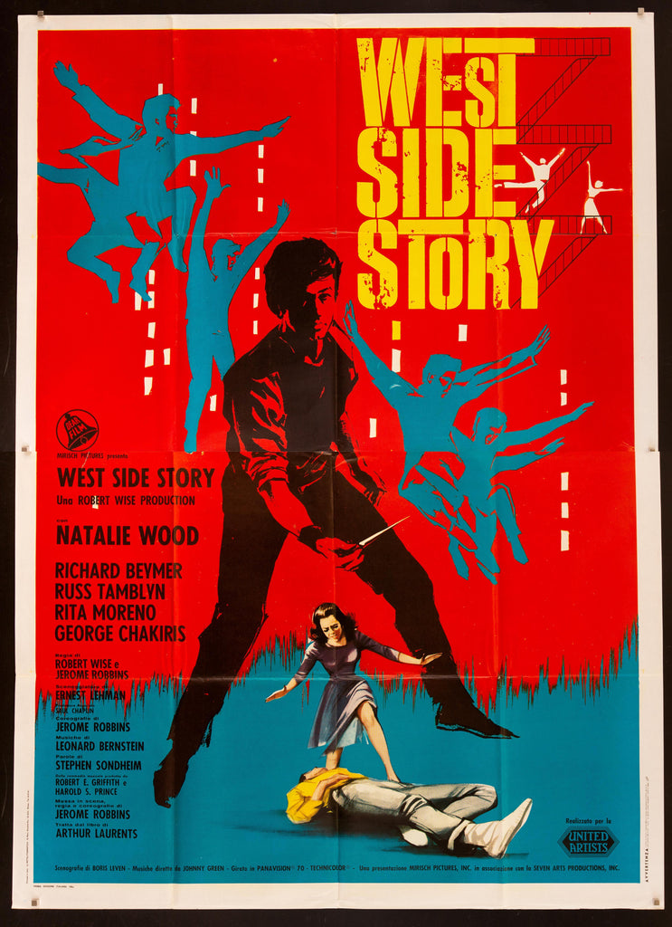 West Side Story Italian 4 Foglio (55x78) Original Vintage Movie Poster