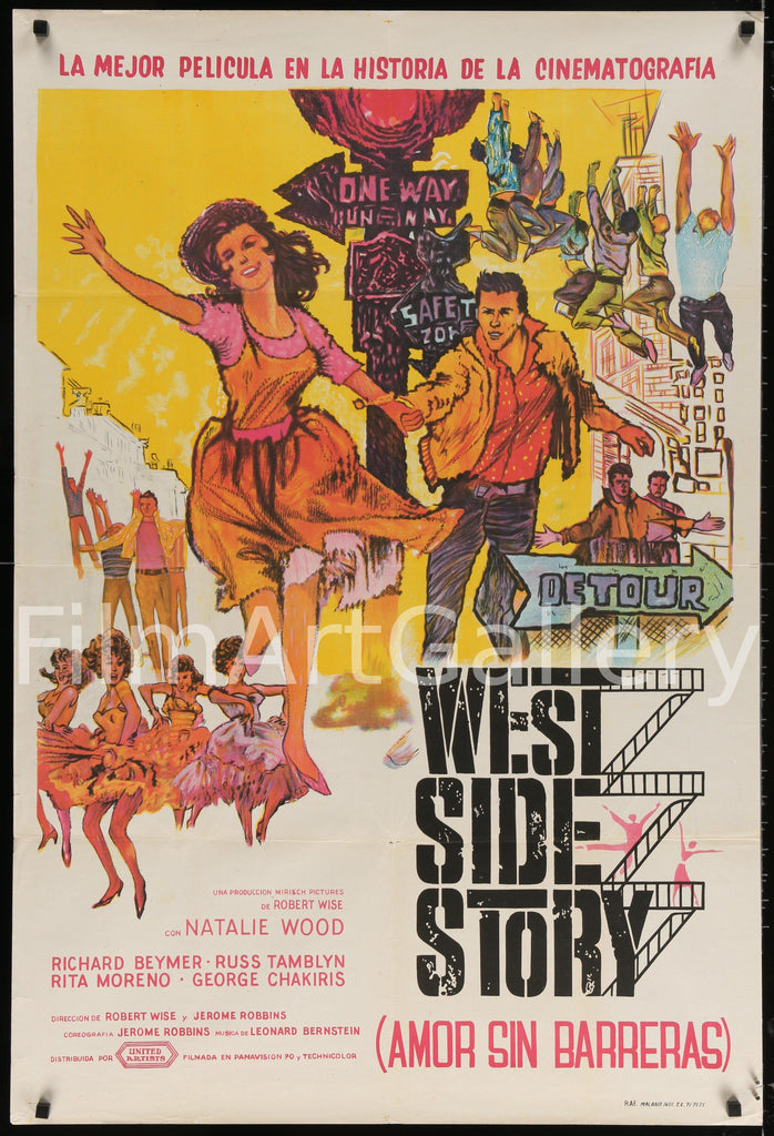 West Side Story Original Vintage Movie Poster