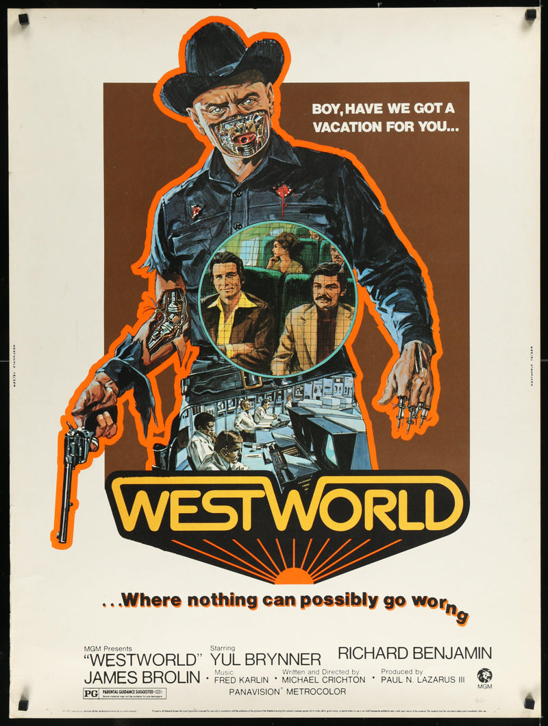 Westworld 30x40 Original Vintage Movie Poster