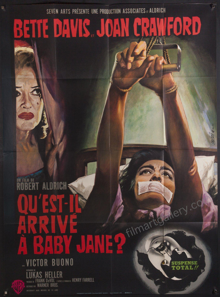 Whatever Happened to Baby Jane? French 1 panel (47x63) Original Vintage Movie Poster