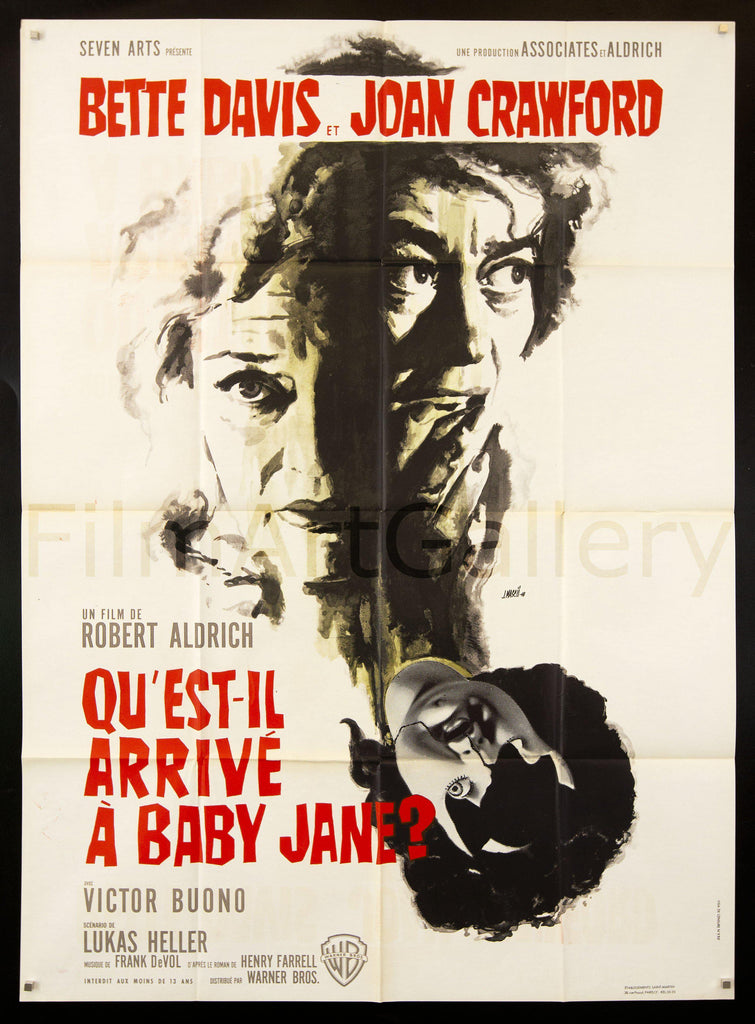 Whatever Happened to Baby Jane? French 1 panel (47x63) Original Vintage Movie Poster