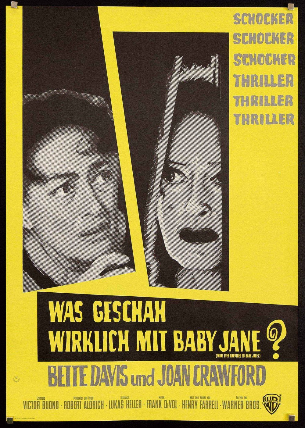 Whatever Happened to Baby Jane? Original Vintage Movie Poster