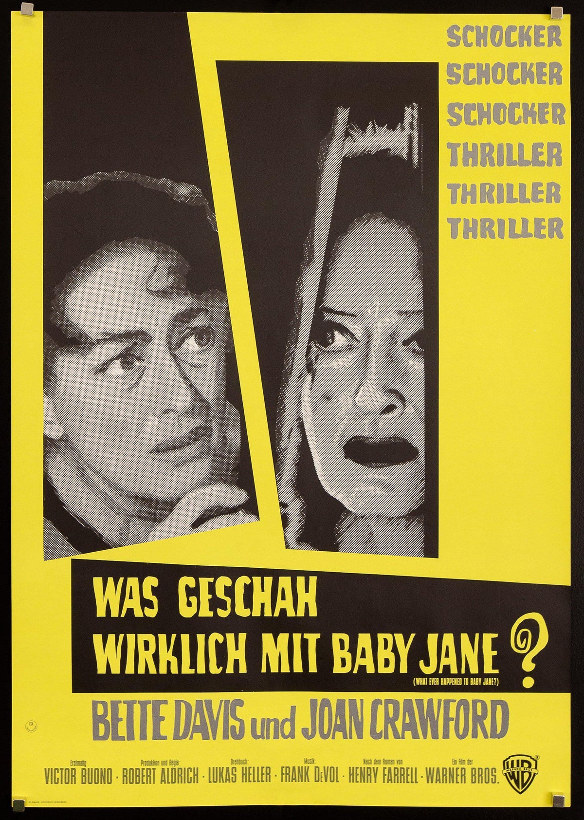 Whatever Happened to Baby Jane? Original Vintage Movie Poster