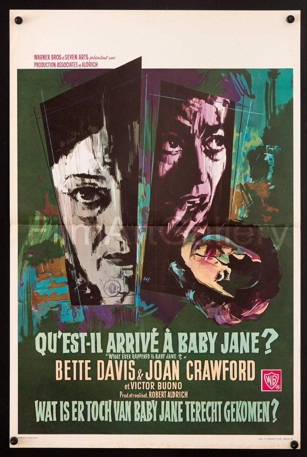 Whatever Happened to Baby Jane? Original Vintage Movie Poster