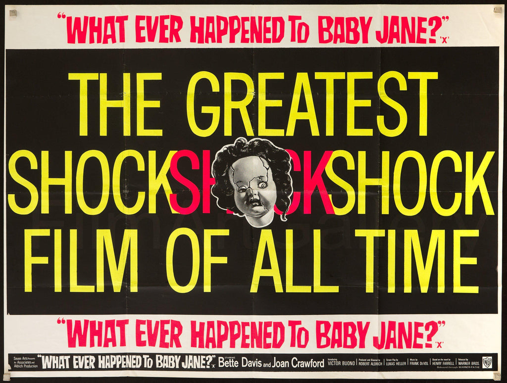 Whatever Happened to Baby Jane? Original Vintage Movie Poster