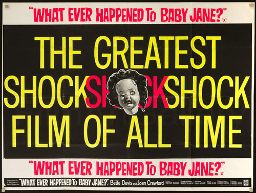 Whatever Happened to Baby Jane? Original Vintage Movie Poster