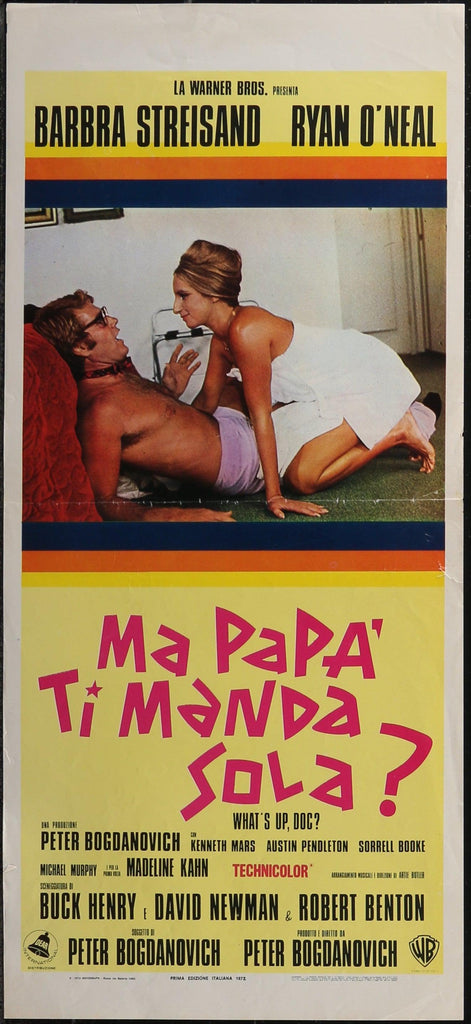 What's Up Doc Italian Locandina (13x28) Original Vintage Movie Poster