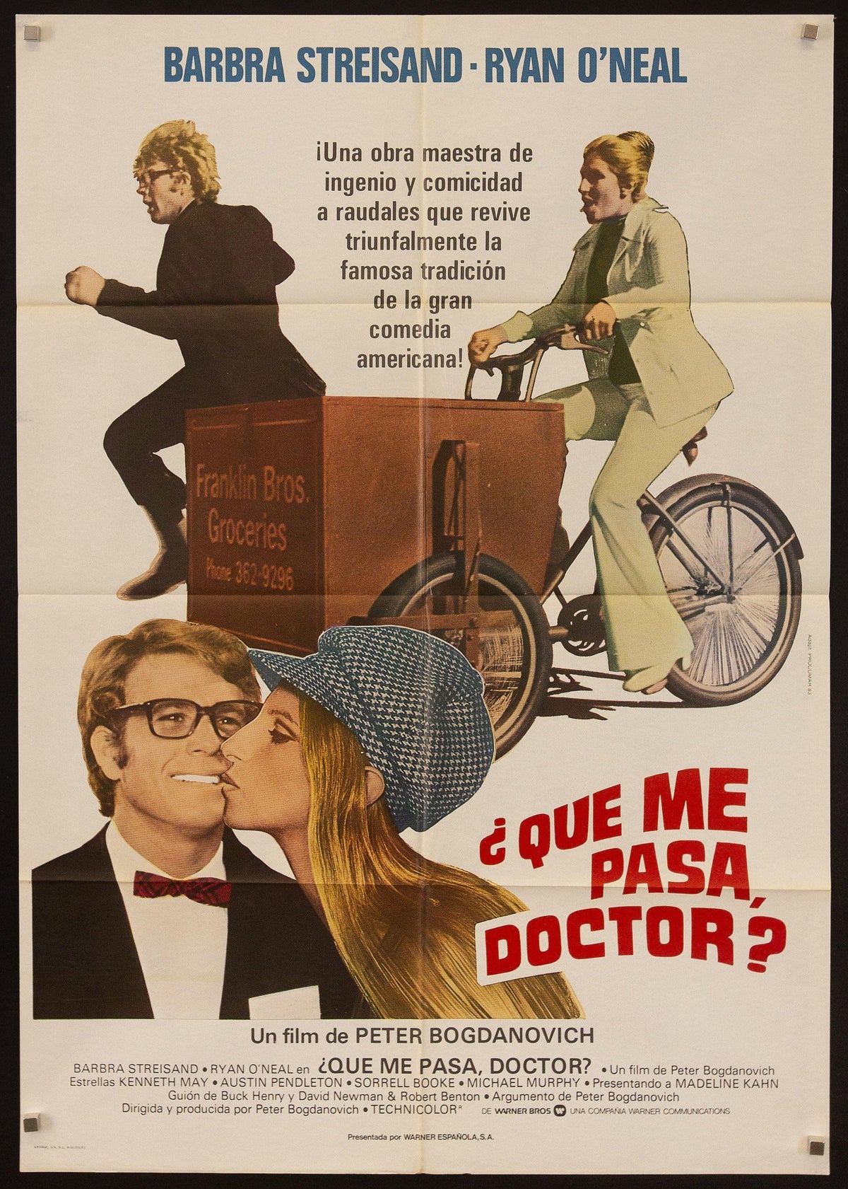 What&#39;s Up Doc Original Vintage Movie Poster