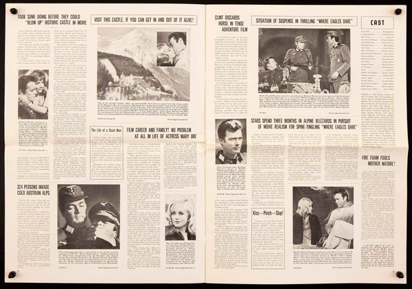 Where Eagles Dare Original Vintage Movie Poster