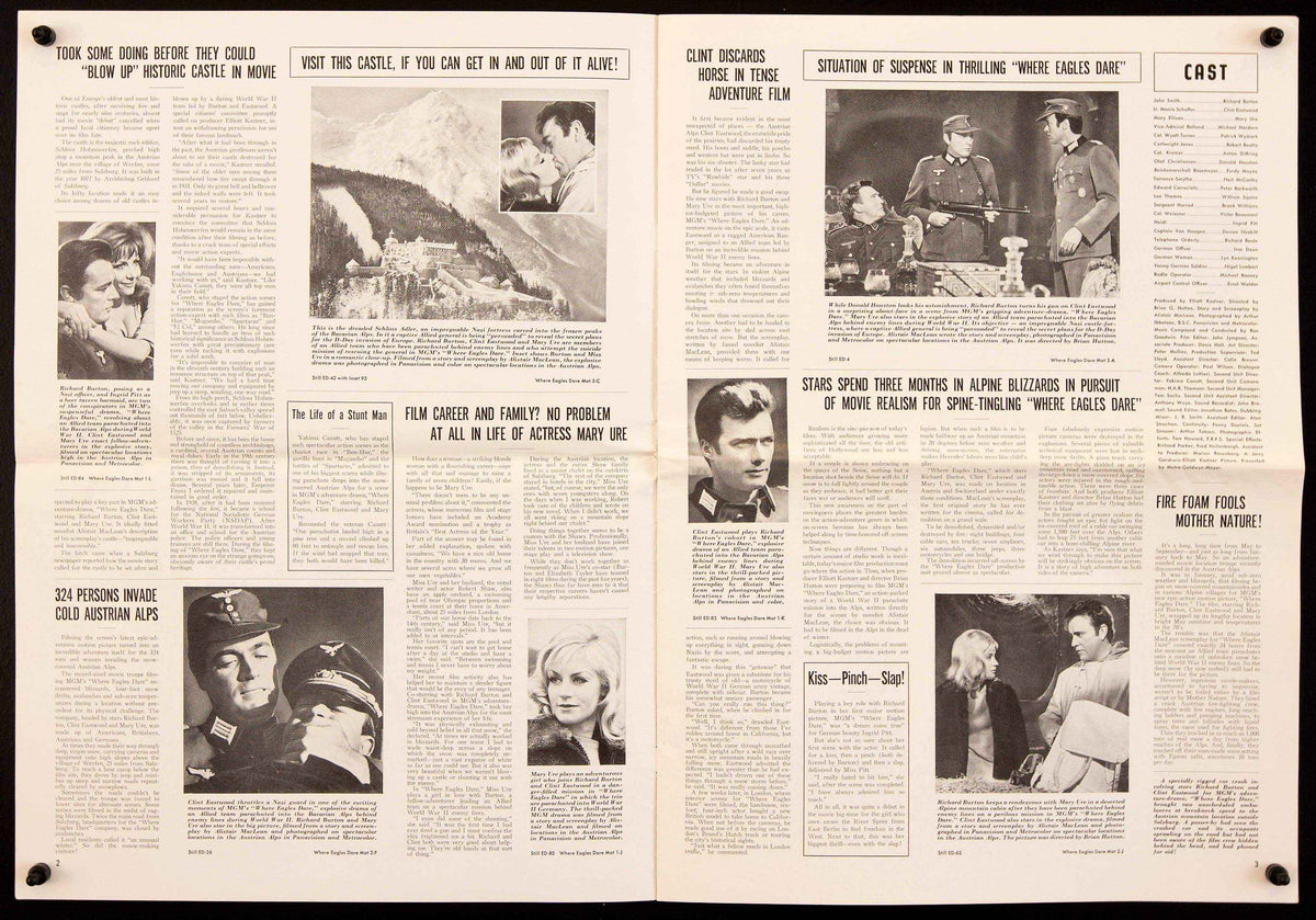 Where Eagles Dare Original Vintage Movie Poster