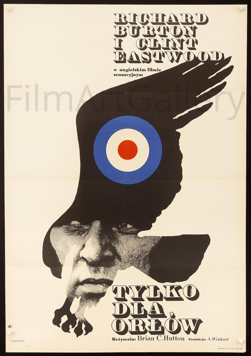 Where Eagles Dare Polish A1 (23x33) Original Vintage Movie Poster