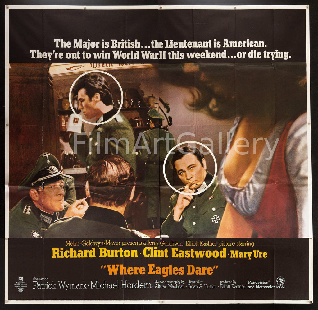 Where Eagles Dare Original Vintage Movie Poster
