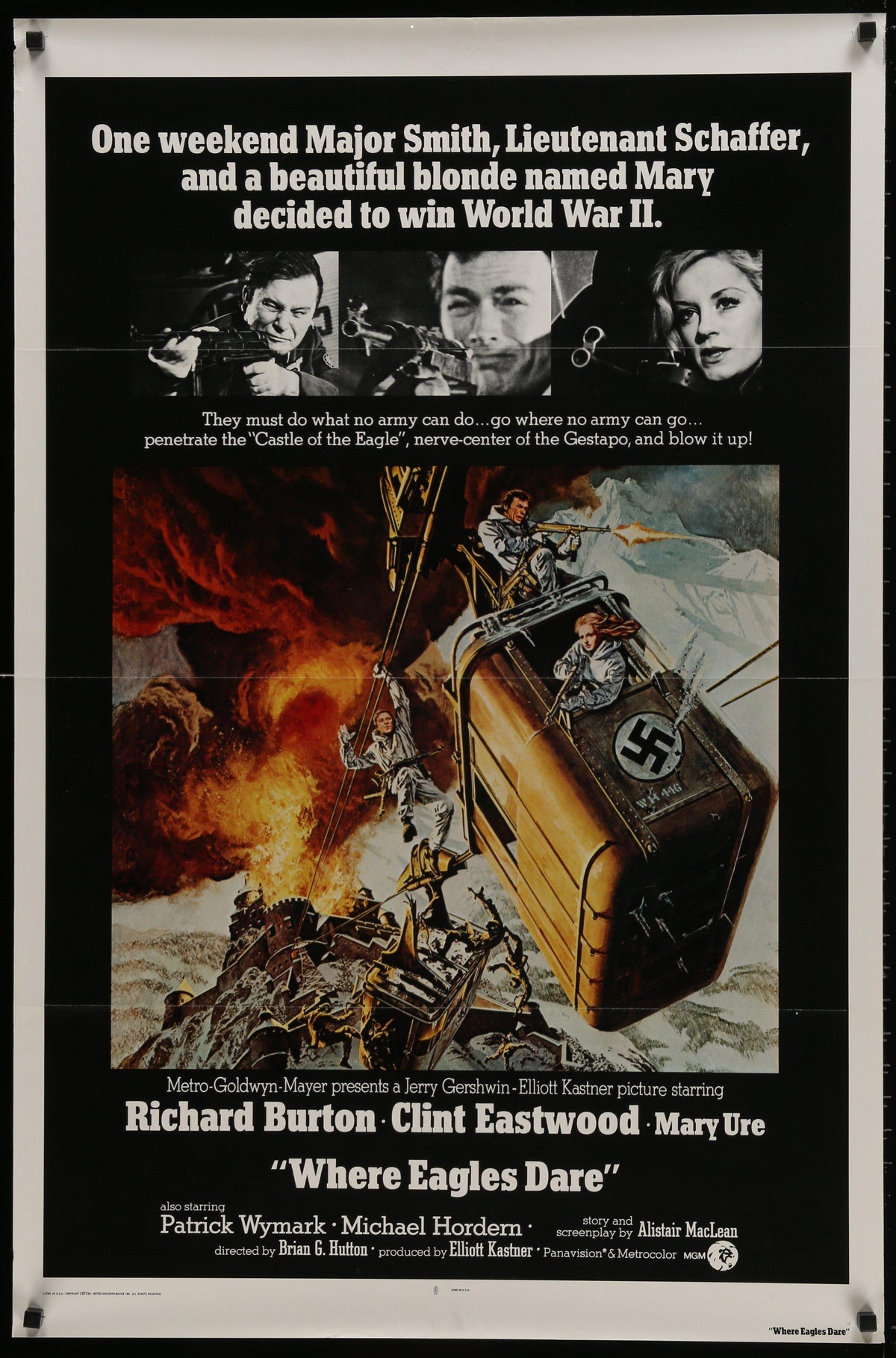 Where Eagles Dare Original Vintage Movie Poster