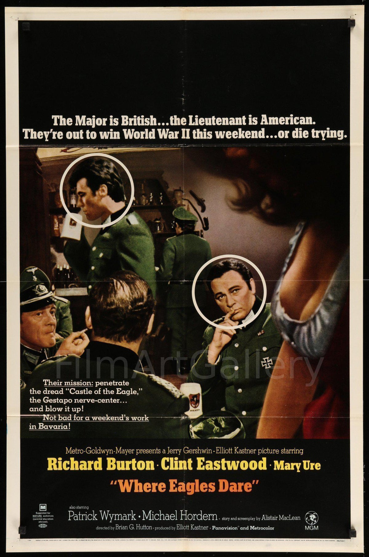 Where Eagles Dare Original Vintage Movie Poster