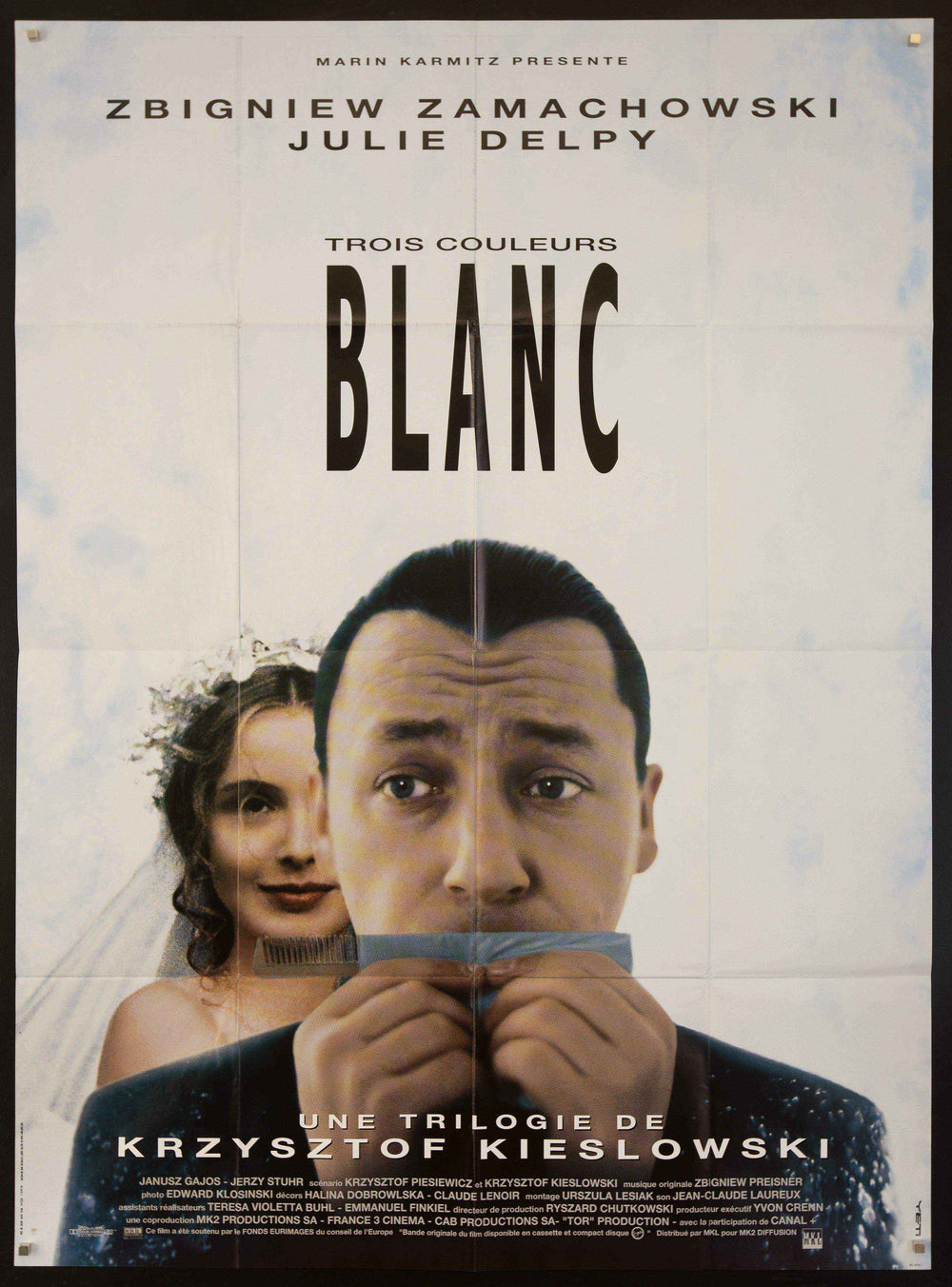 White (Blanc) Original Vintage Movie Poster