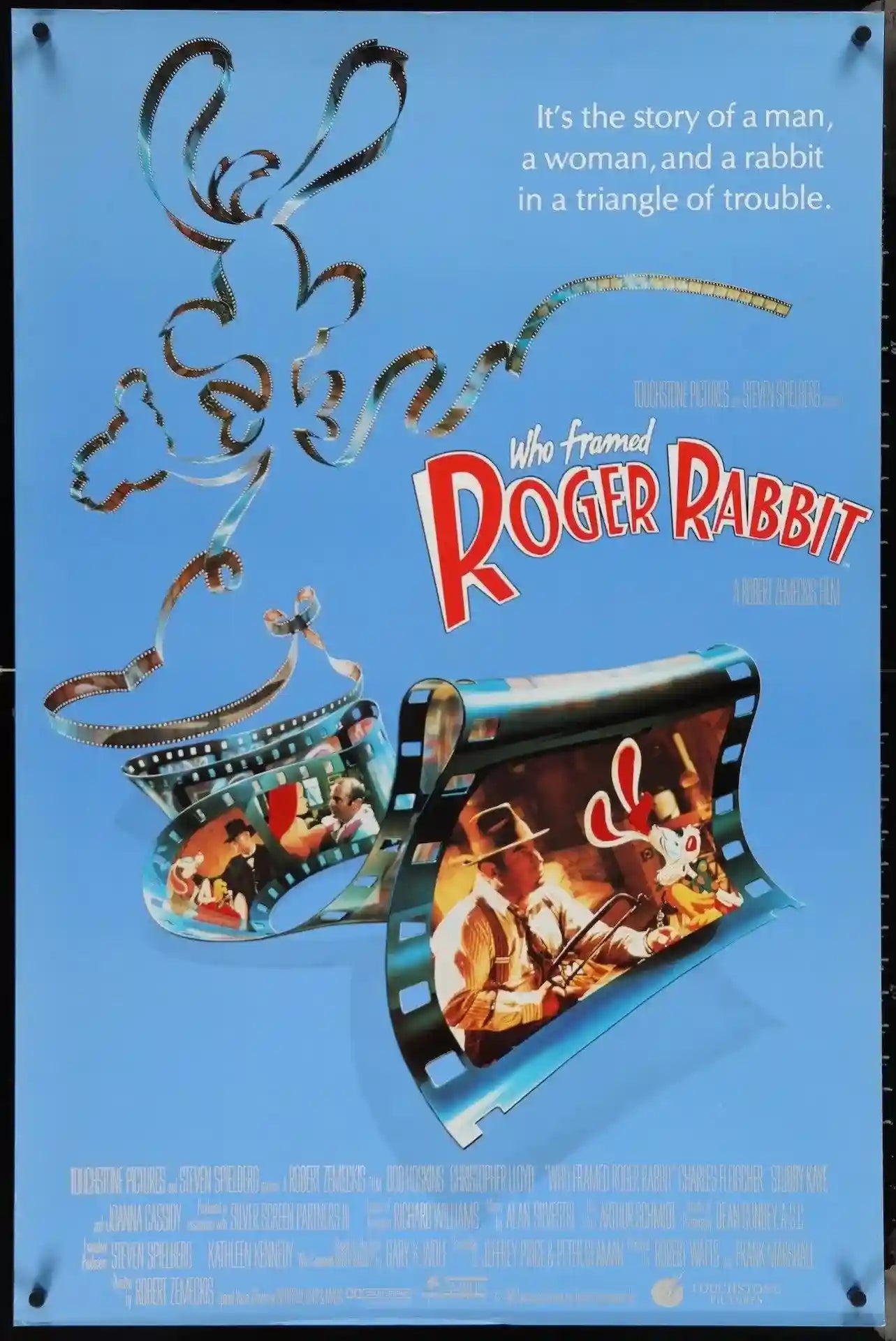 Who Framed Roger Rabbit Poster Who Framed Roger Rabbit 1988 Blue Style