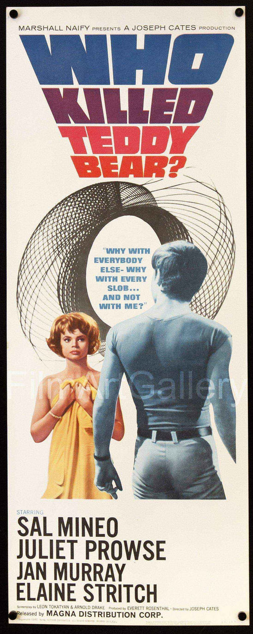 Who Killed Teddy Bear Original Vintage Movie Poster