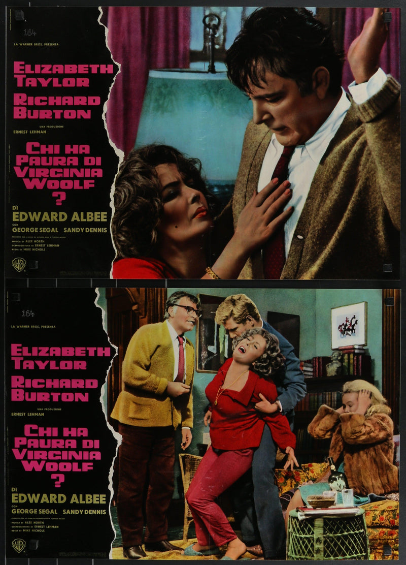 Who's Afraid of Virginia Woolf Italian Photobusta (18x26) Original Vintage Movie Poster