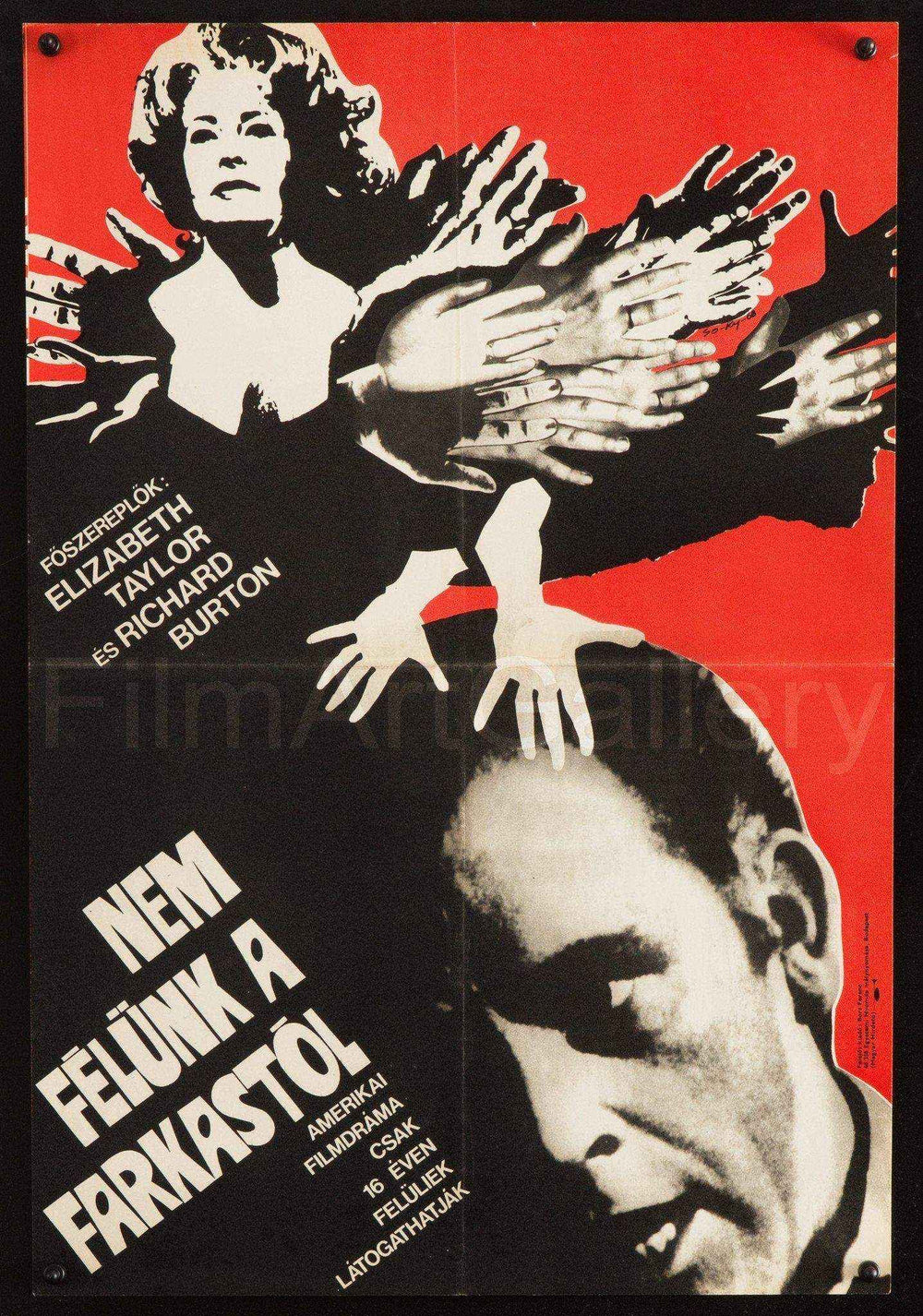 Who's Afraid of Virginia Woolf Original Vintage Movie Poster