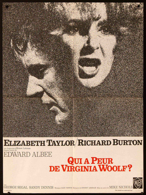 Who's Afraid of Virginia Woolf Original Vintage Movie Poster