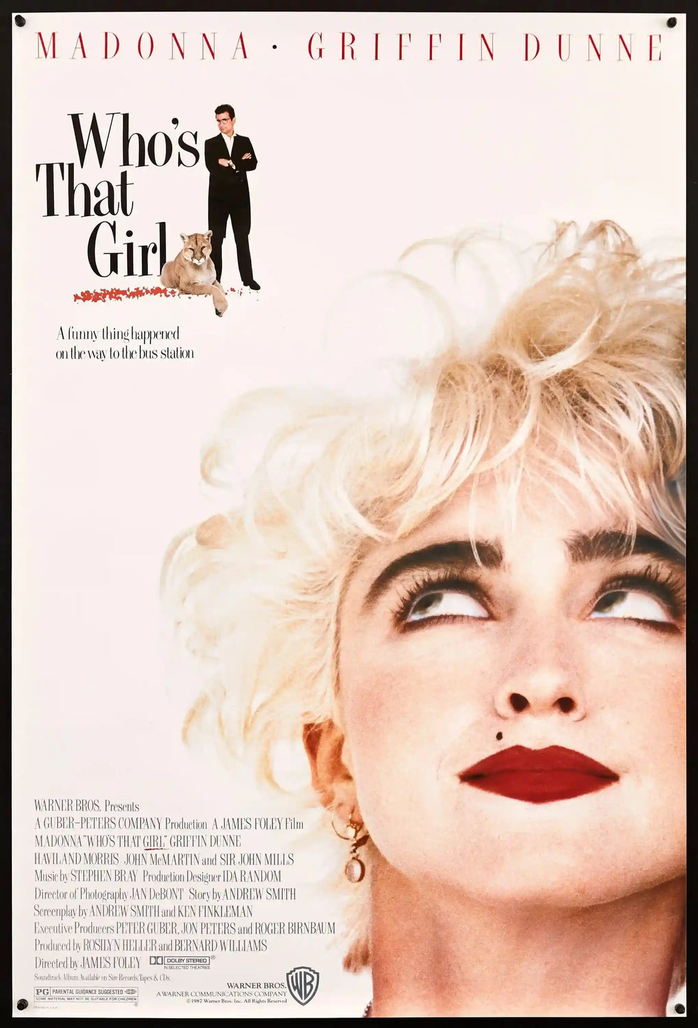 Who's That Girl Original Vintage Movie Poster
