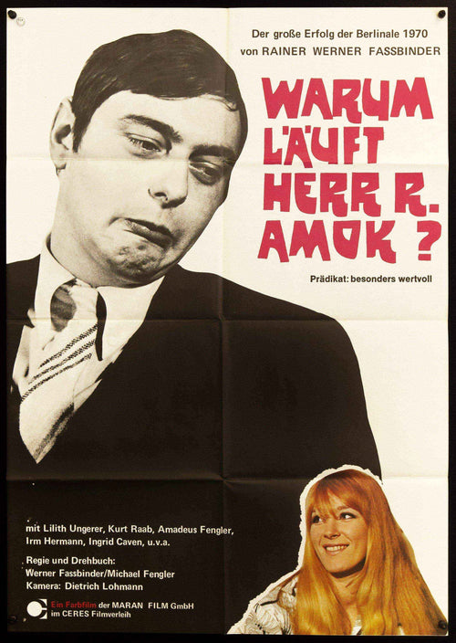 Why Does Herr R. Run Amok Original Vintage Movie Poster