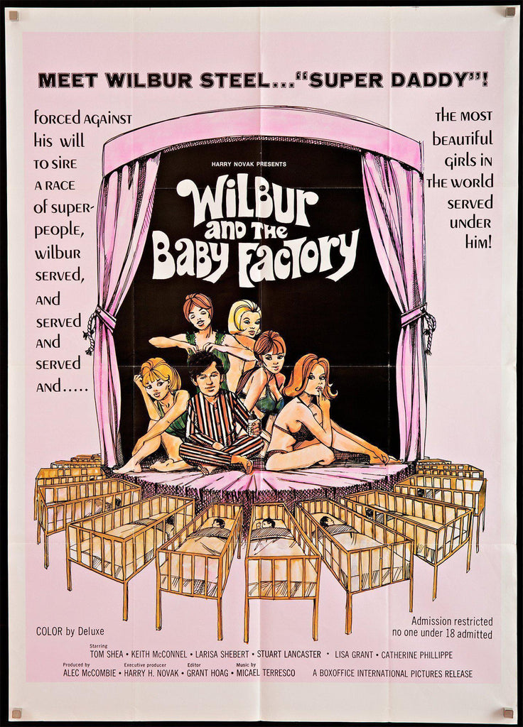 Wilbur and the Baby Factory Original Vintage Movie Poster