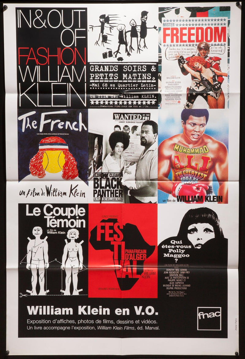 William Klein en V.O. French medium (31x47) Original Vintage Movie Poster