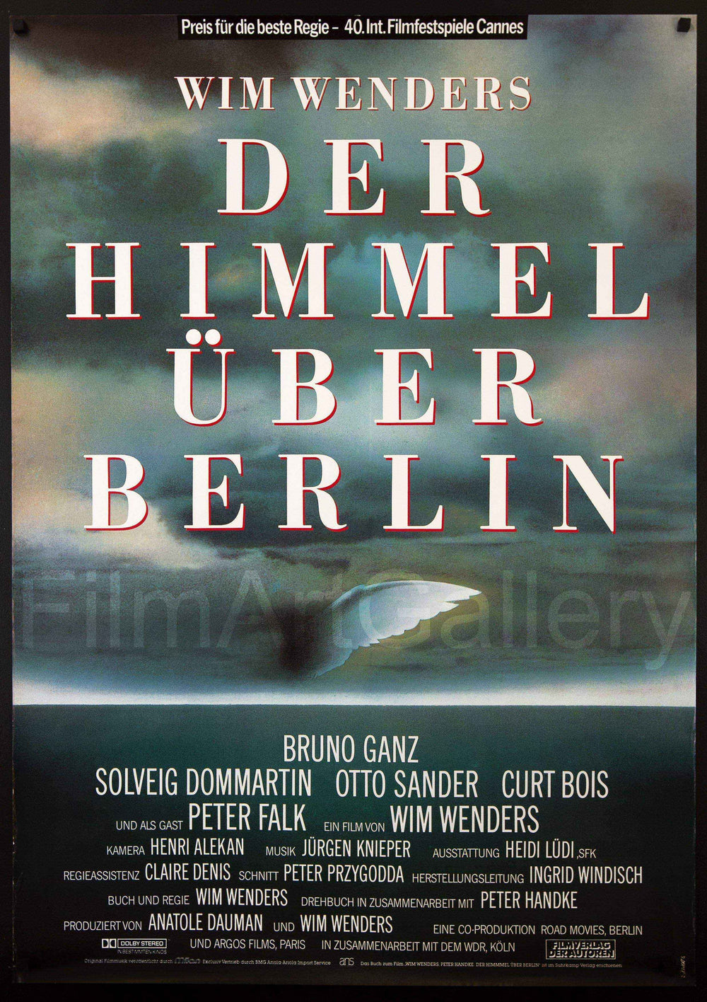 Wings of Desire Original Vintage Movie Poster