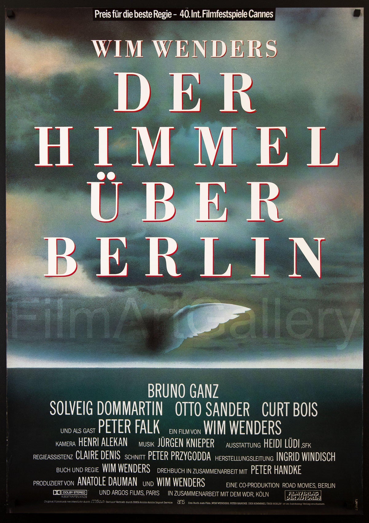 Wings of Desire Original Vintage Movie Poster