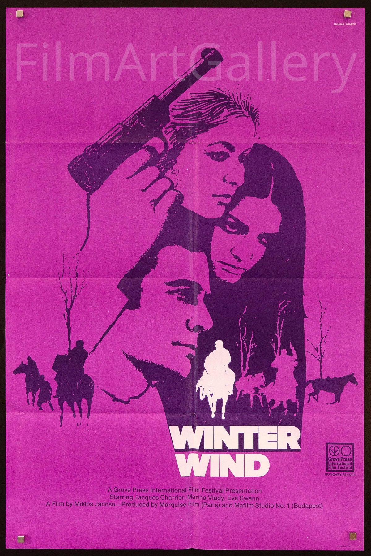 Winter Wind 1 Sheet (27x41) Original Vintage Movie Poster